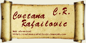 Cvetana Rafailović vizit kartica